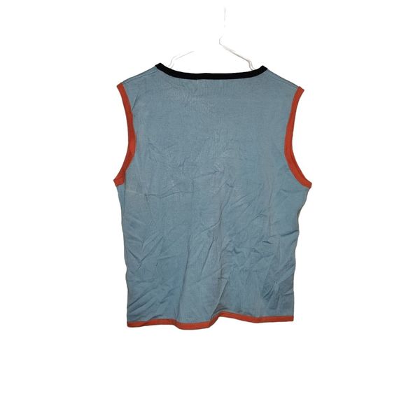 Bob Mackie Sweater Vest Colorblock Women's Size XL Petite‎ - Picture 2 of 3